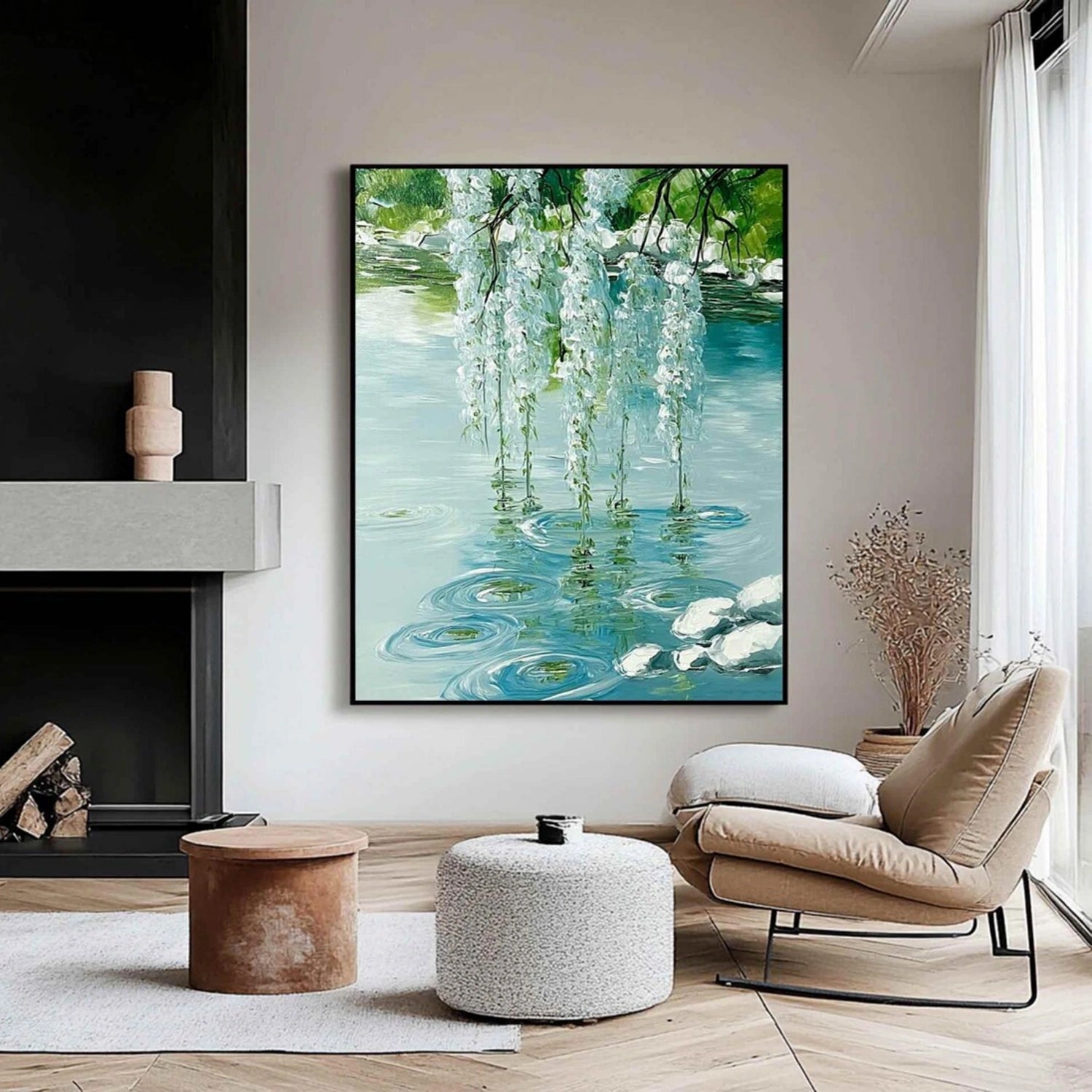 Abstract Canvas Art - Flower and Tree Design #FT216 - Perfect for Home Decor, Office & Living Room Wall Art