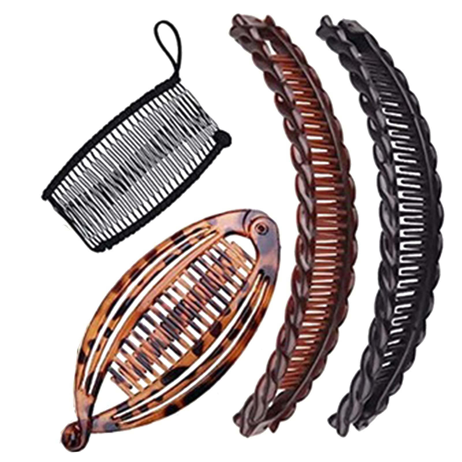 Velvet Hair Clips for Women - Soft Padded French Hair Bands & Butterfly Hair Accessories for Thin Hair (One Size, Assorted Colors) - Perfect for Daily Styling, Parties & Gifts