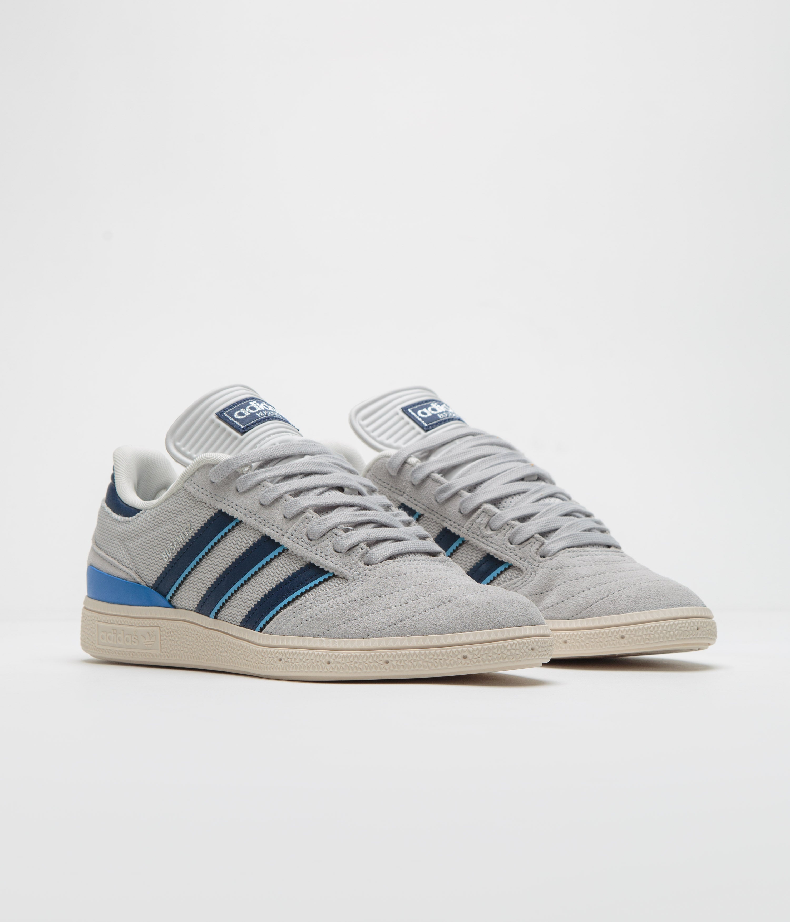 Adidas Busenitz Pro Skate Shoes for Men - Grey Two/Dark Blue/Chalk White | High-Performance Sneakers for Skateboarding & Streetwear Fashion