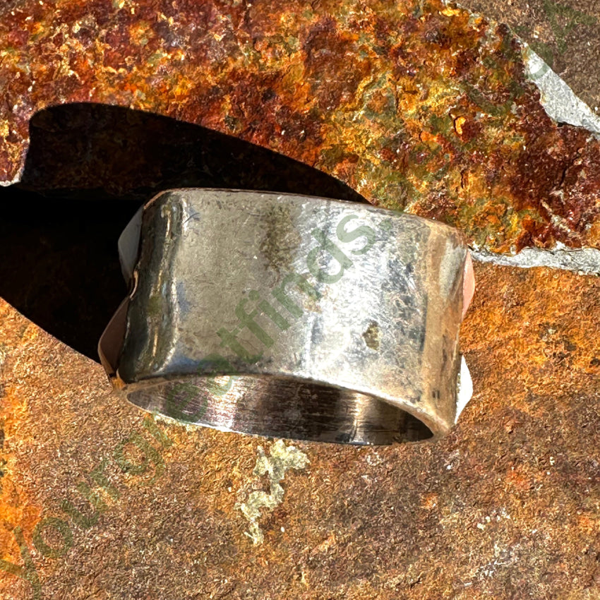 Sterling Silver Double Row Wide Band Ring with Turquoise Stone - Elegant Boho Jewelry for Women, Perfect for Weddings, Parties & Everyday Wear