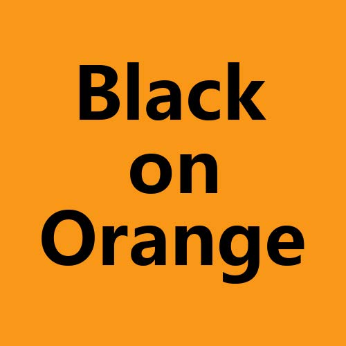 Tze-b21 Black on Orange Fluorescent