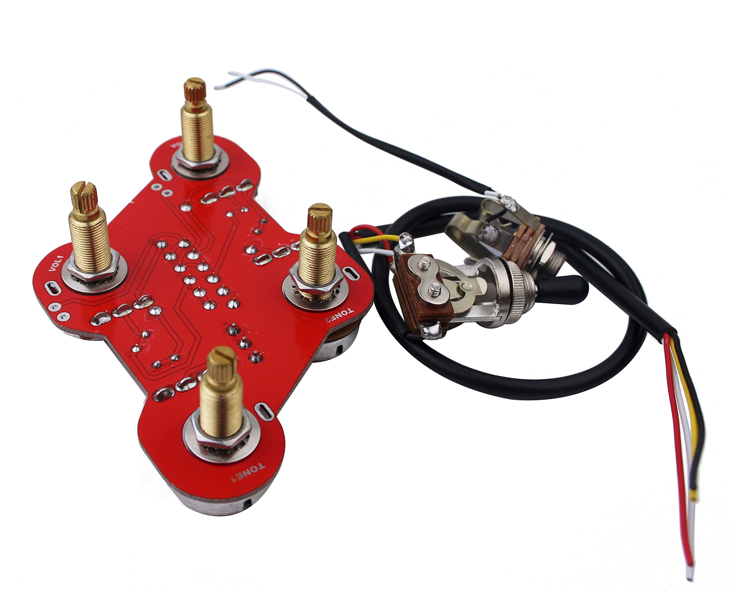 Guyker A500K Potentiometer - High Quality Circuit Board Connection Switch Jack for Guitar PREAMP | Perfect for DIY Guitar Effects Pedals & Amp Modifications