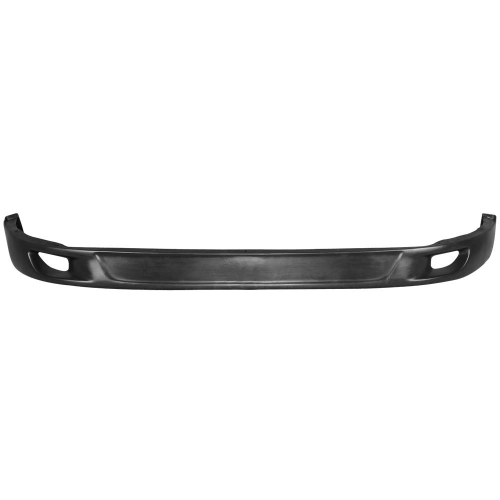 IKON MOTORSPORTS V2 Style PU Black Front Bumper Lip Spoiler for 1993-1998 Toyota Supra | Splitter Air Dam Chin Diffuser | Enhances Aerodynamics & Sporty Look for Street Racing & Car Shows