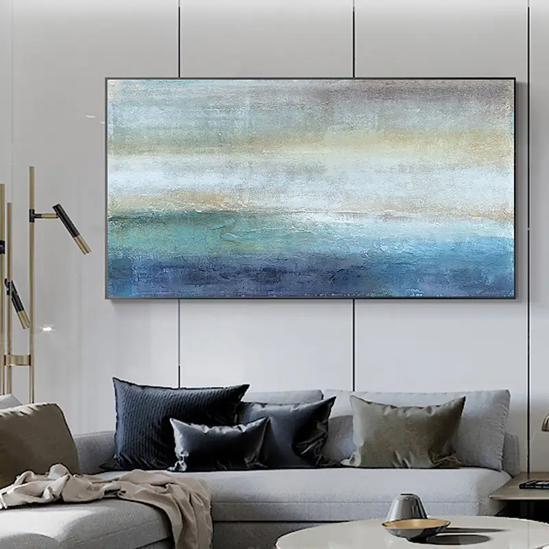 Ocean and Sky Painting #OS 024 - Handmade Seascape Wall Art for Home Decor, Office, or Gift - Perfect for Living Room, Bedroom & Coastal Themed Spaces