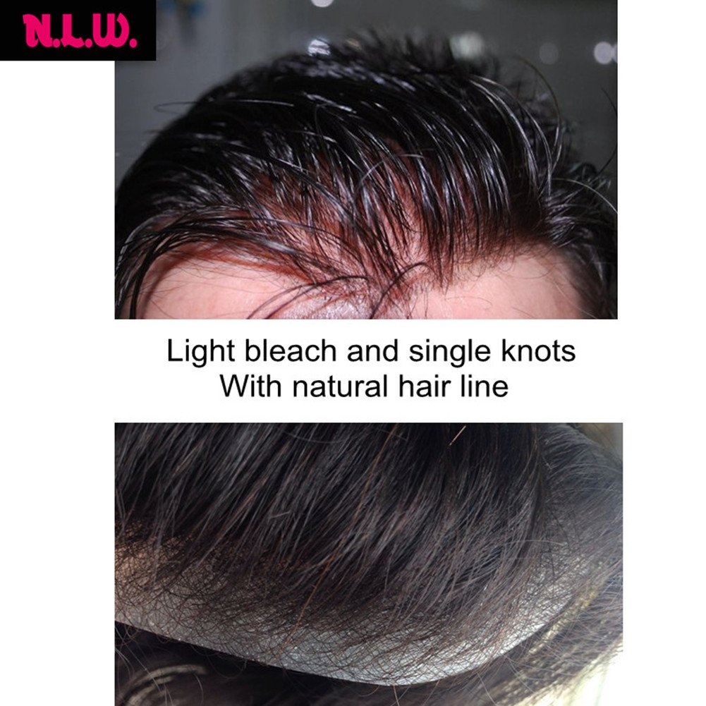 Natural Looking Men's Toupee - 10x8