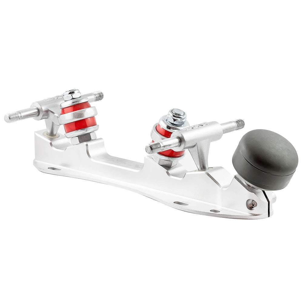 Bont Tracer Quad Derby Plate Silver - Premium Roller Skates for Women & Men - Perfect for Indoor & Outdoor Skating, Rink, Derby, and Fitness