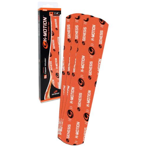 Genesis K Motion Strips Orange - High Visibility Reflective Safety Tape for Running, Cycling & Outdoor Activities | Waterproof Adhesive for Sports Gear, Helmets & Equipment
