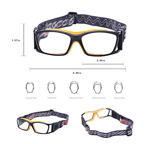 Basketball Dribbling Glasses - Sports Protective Eyewear Goggles for Men & Women - Perfect for Training, Games & Outdoor Sports