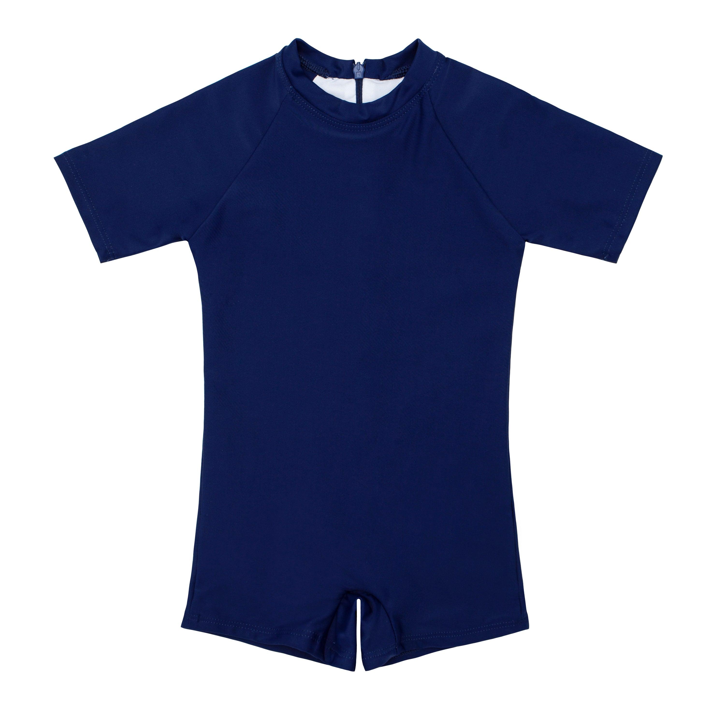 Unisex Midsummer Navy Rashguard One Piece - UPF 50+ Sun Protection for Swimming, Surfing & Beach Activities