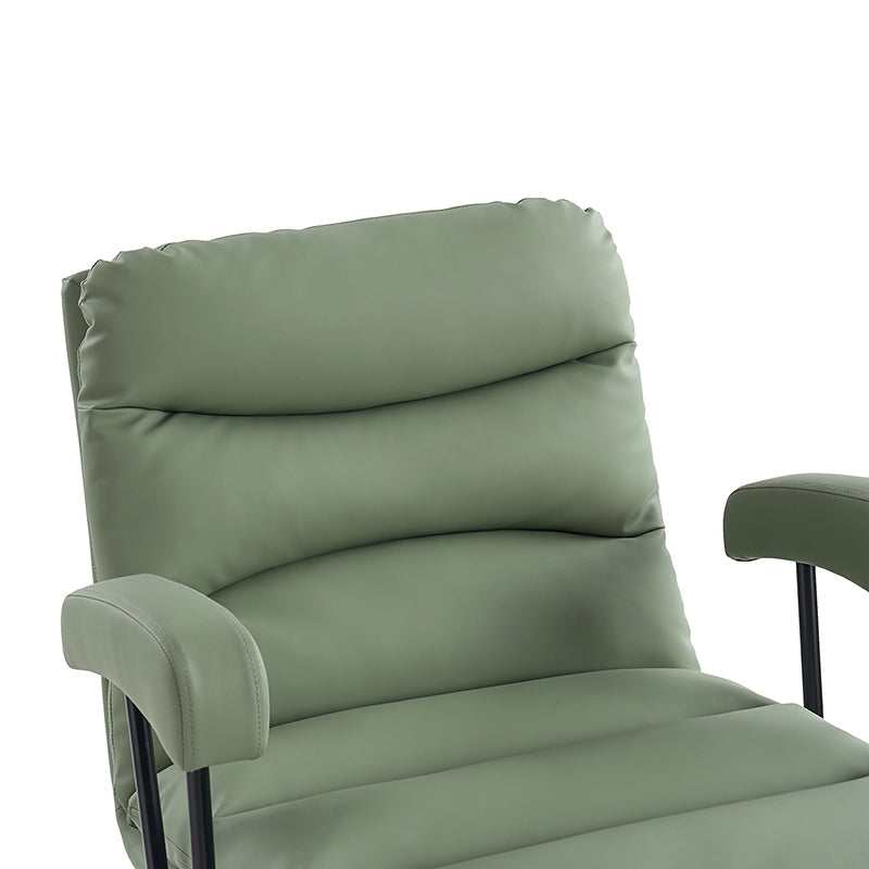 Anselm Modern Ergonomic Faux Leather Office Chair - Adjustable Swivel Desk Chair with Lumbar Support for Home & Office Workspace