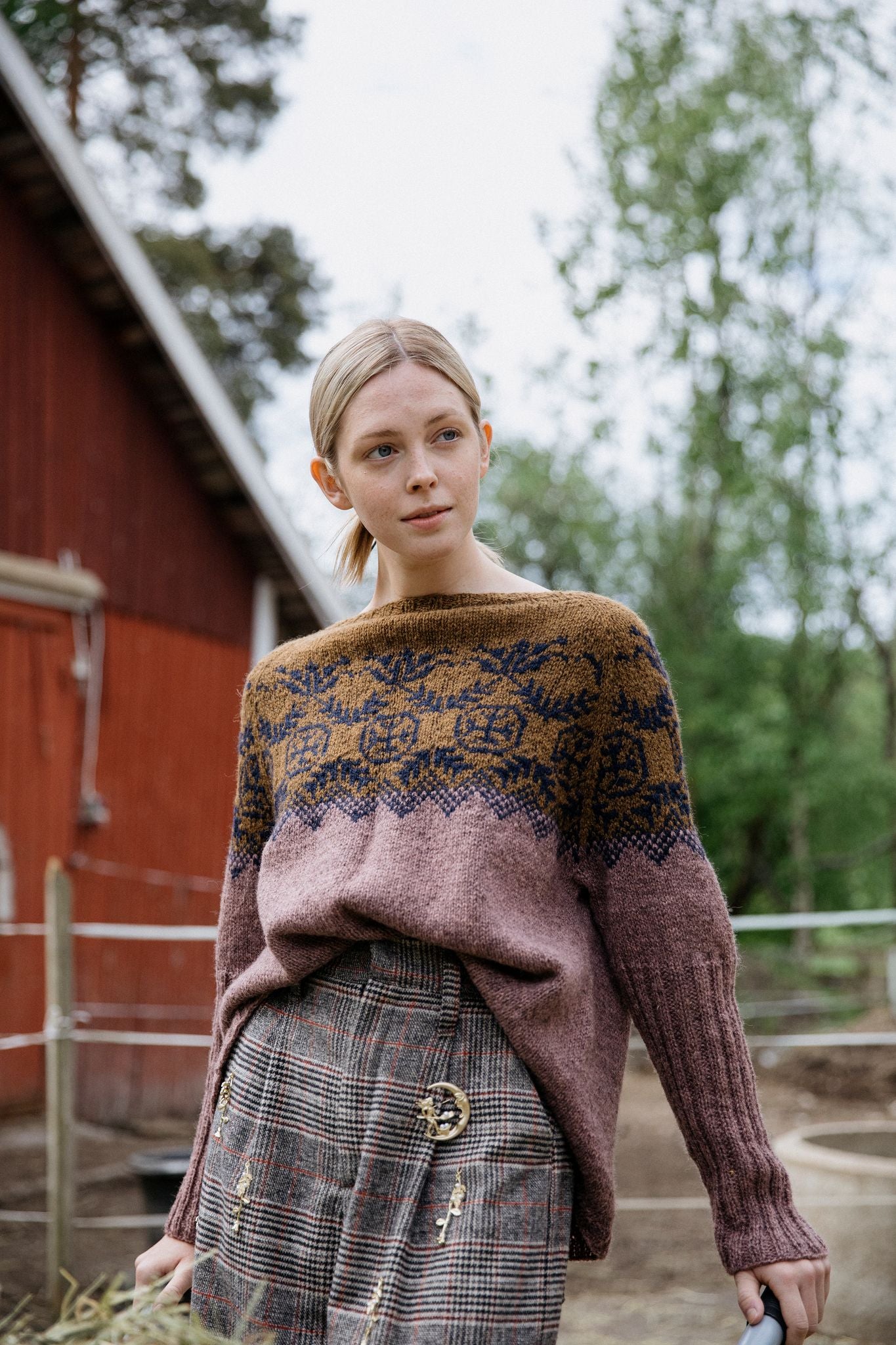 Handmade Knitted Kalevala Sweater by Jenna Kostet – Cozy Nordic Style for Winter & Fall Fashion
