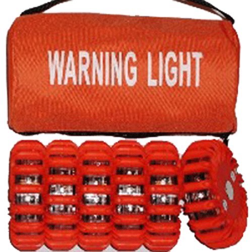 Bright Red LED Traffic Safety Flare - Emergency Roadside Warning Light for Cars, Trucks & Motorcycles - Perfect for Nighttime Roadside Emergencies & Hazard Visibility