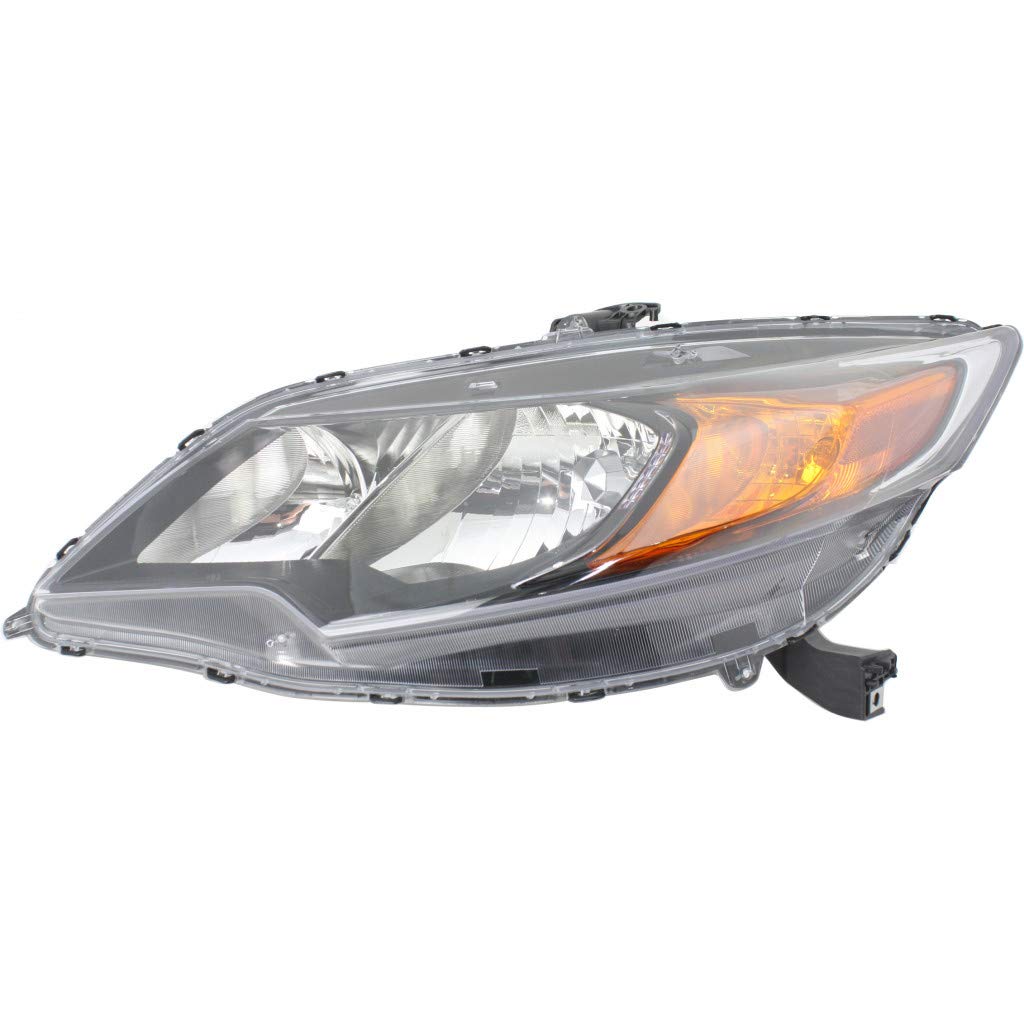 2014-2015 Honda Civic Headlight Assembly - Driver Side with Bulbs, Black Housing, DOT Certified (Part# HO2502163) | CarLights360 | Perfect for Night Driving & Vehicle Restoration Projects