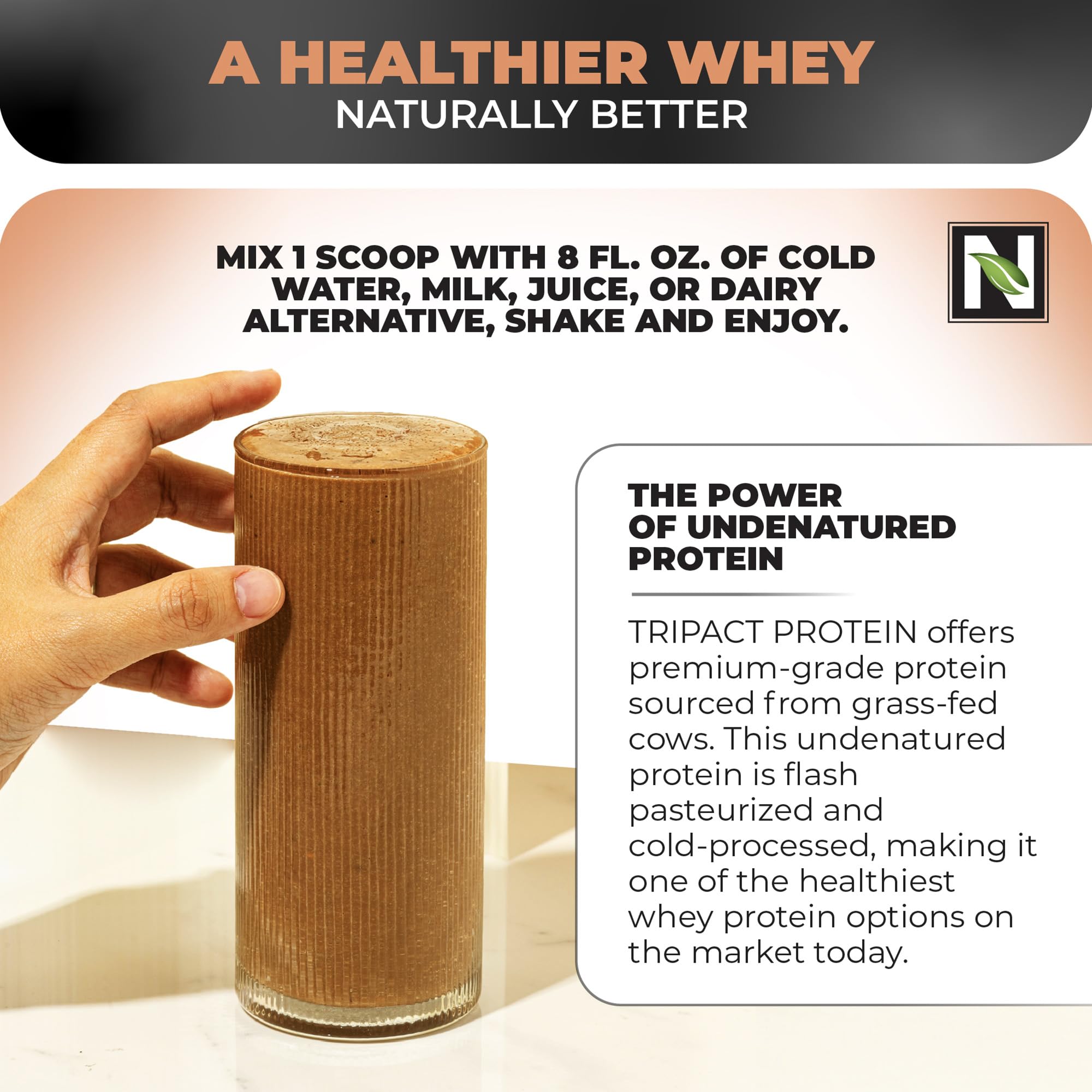 Nutrology TRIPACT Protein Powder - Creamy Chocolate 7-in-1 Meal Replacement Shake with Grass-Fed Whey, Pea Protein, Rice Protein, Greens, Probiotics & BCAAs | 40 Servings for Muscle Recovery, Weight Management & Post-Workout Nutrition | Perfect for Athletes, Fitness Enthusiasts & Busy Professionals