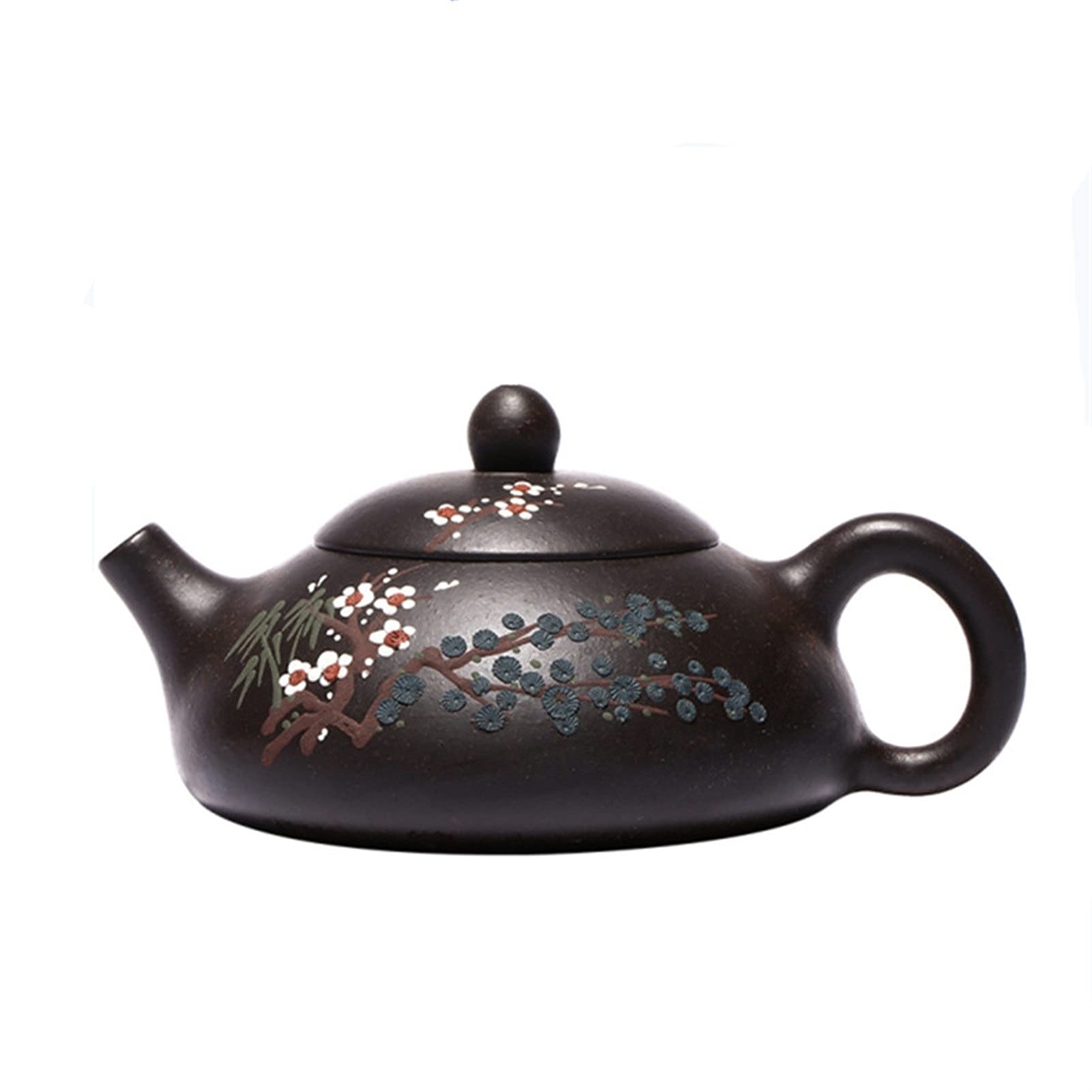 Premium Yixing Purple Clay Teapot with Ball Hole Filter - Handmade Zisha Kung Fu Tea Set for Brewing Chinese Tea - Perfect for Home, Office & Tea Ceremonies