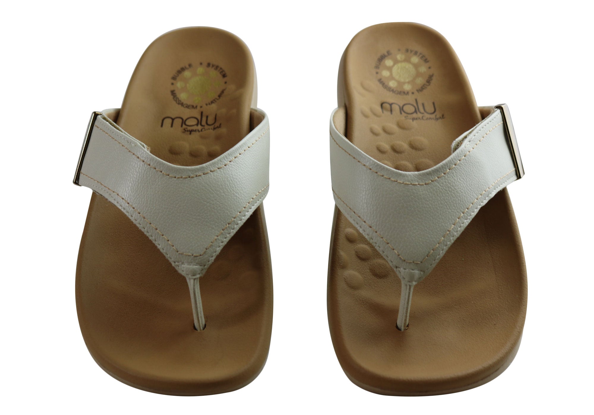 Malu Supercomfort Dinah Women's Comfort Thongs Sandals - Brazilian-Made Flip Flops for Beach, Pool & Summer Outfits