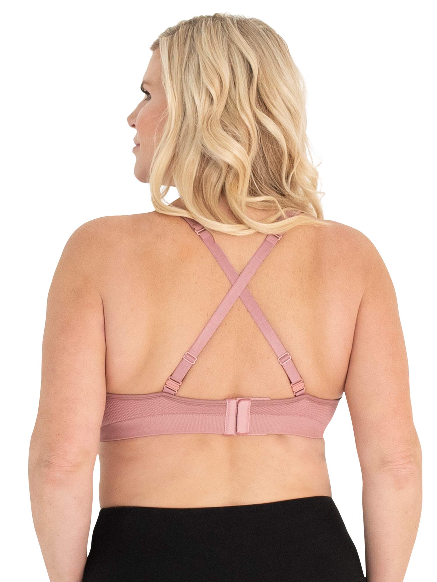 LEADING LADY Double Layer Seamless Cool Sports Bra for Women - Breathable Workout Top for Running, Yoga & Gym