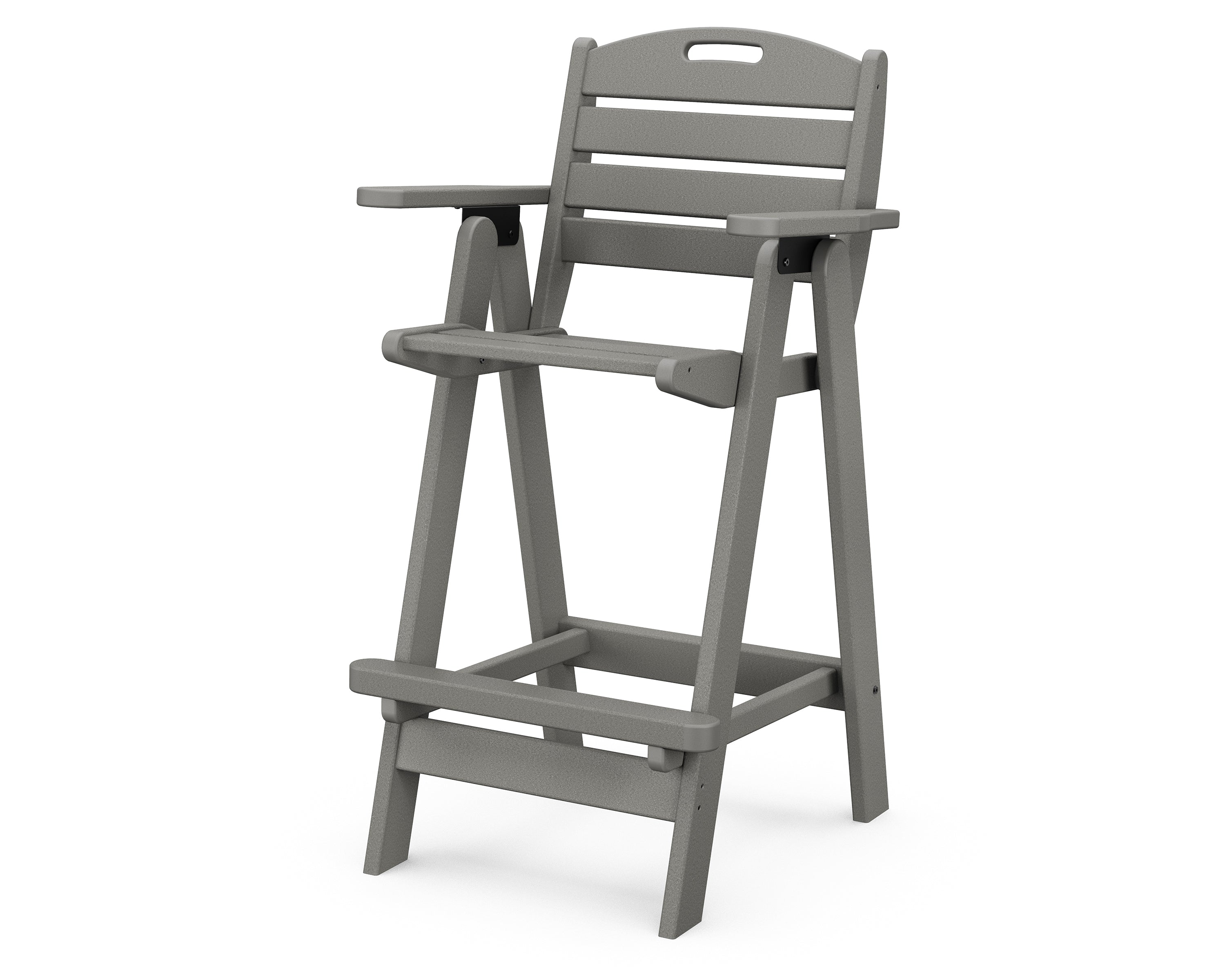 POLYWOOD Nautical Bar Chair - Waterproof & Durable Outdoor Bar Stool for Patio, Poolside, or Deck - Perfect for Beach House, Backyard, and Coastal Decor
