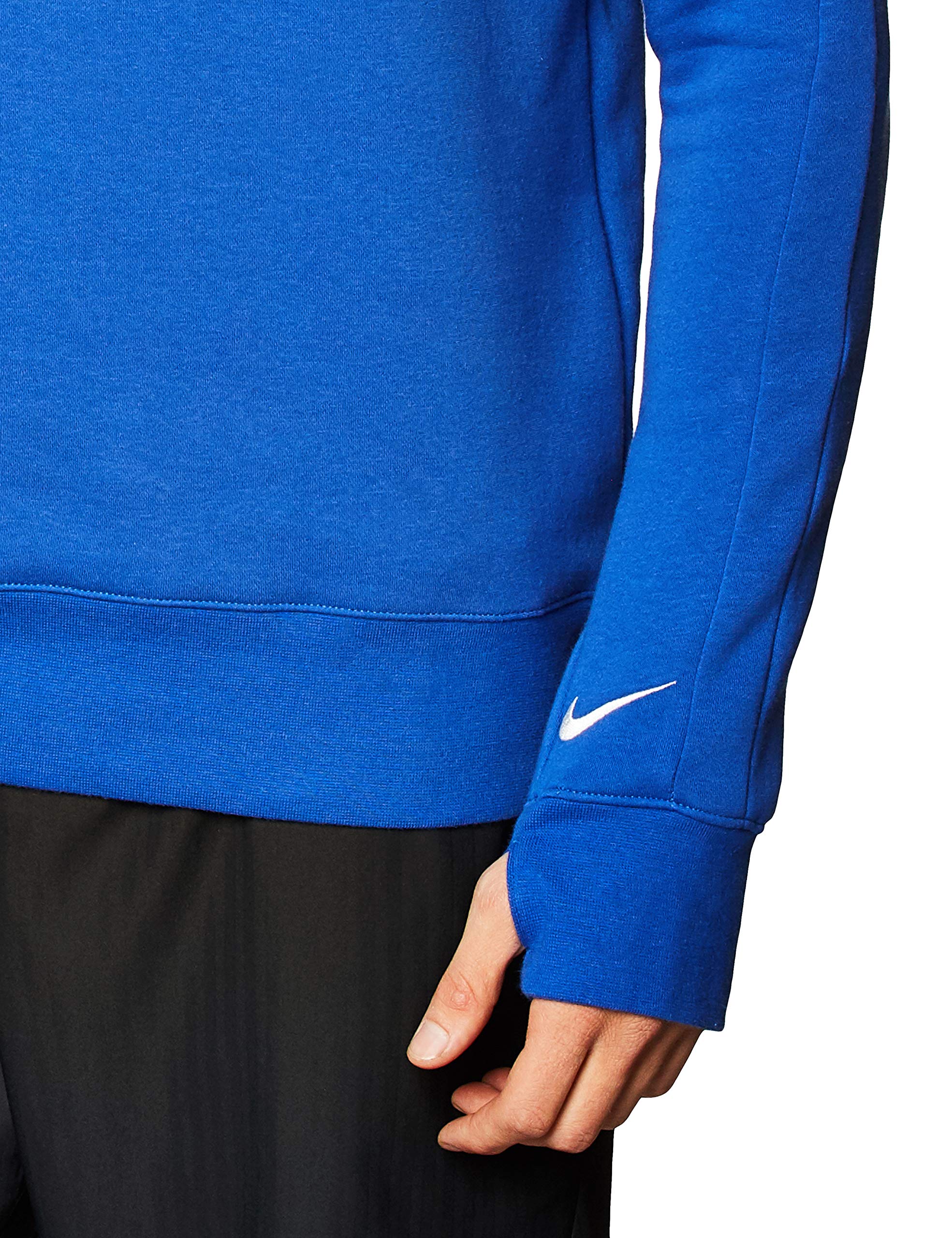 Nike PSG 2020-2021 Fleece Long Sleeve Crewneck Sweatshirt - Blue | Comfortable Soccer Training Top for Men, Perfect for Casual Wear & Football Fans