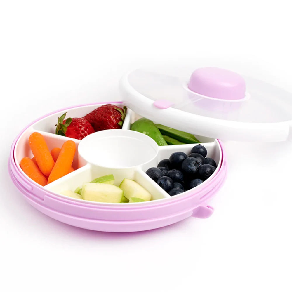 Eco-Friendly Gobe Lunch Box - BPA Free, Leak Proof, Microwave Safe - Perfect for School, Work & Picnics - Taro Purple