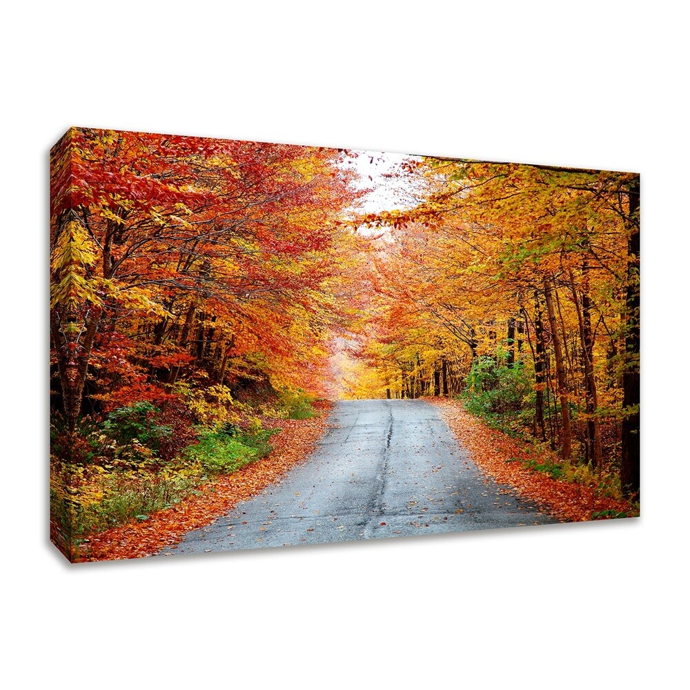 Autumn Afternoon Landscape Art - Premium Giclee Print on Gallery Wrapped Canvas - Ready to Hang Wall Decor for Living Room, Bedroom & Office