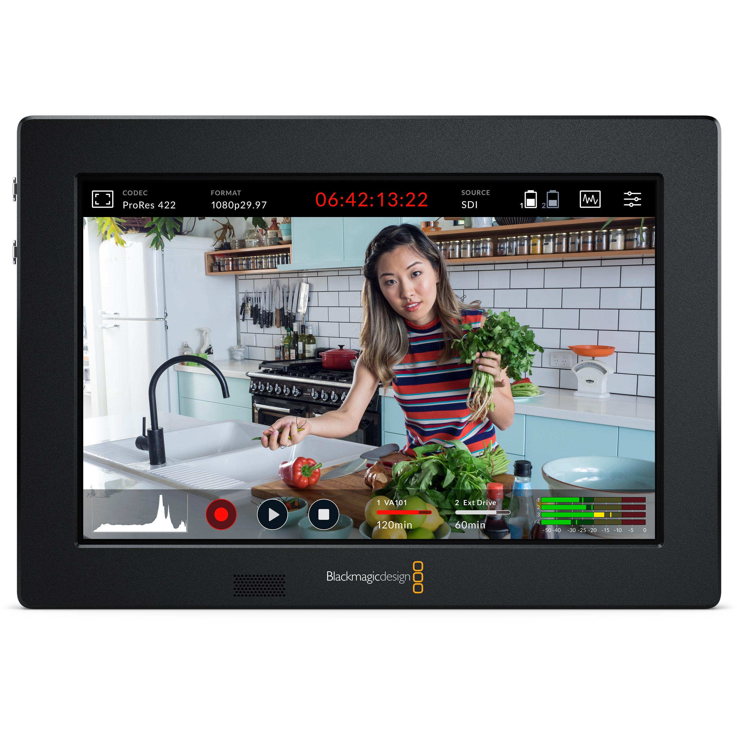 Blackmagic Design Video Assist 7 3G HDMI/SDI Recorder - Professional On-Set Monitor for Filmmakers & Videographers (Ideal for Live Production, Documentary & Studio Work)