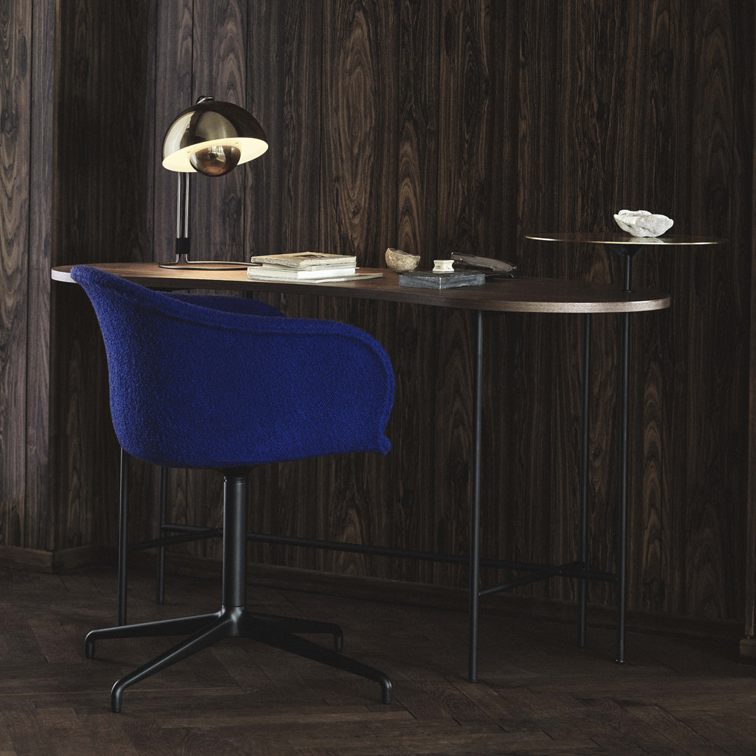 Elefy JH35 Ergonomic Conference Chair with Swivel Base & Return - Upholstered Office Chair for Meetings, Presentations & Home Office Workspace