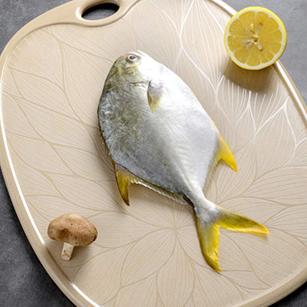 Eco-Friendly Rice Husk Chopping Board with Juice Groove - Durable Kitchen Cutting Board for Baking, Meat, Vegetables & Pasta - Non-Slip, Easy to Clean - Perfect for Home Cooks & Professional Chefs