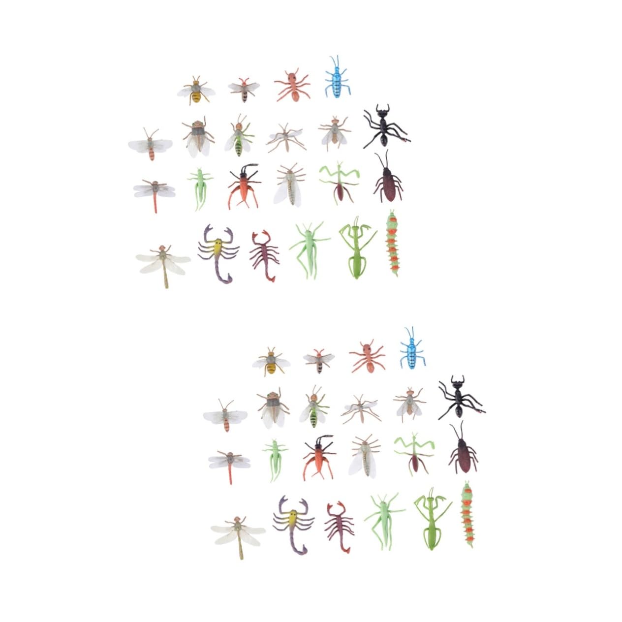 132 Pcs Plastic Insect Figurines Playset - Realistic Bug Toys for Kids, Educational STEM Learning Toys for Children, Perfect for Classroom, Party Favors & Outdoor Exploration