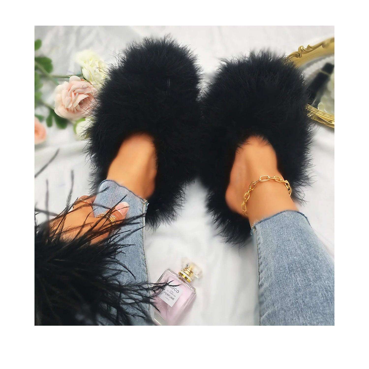 FLOOF Sasquatch Slippers - Cozy Black Fuzzy House Shoes for Men & Women | Perfect for Indoor Comfort, Lounge Wear & Gift Giving