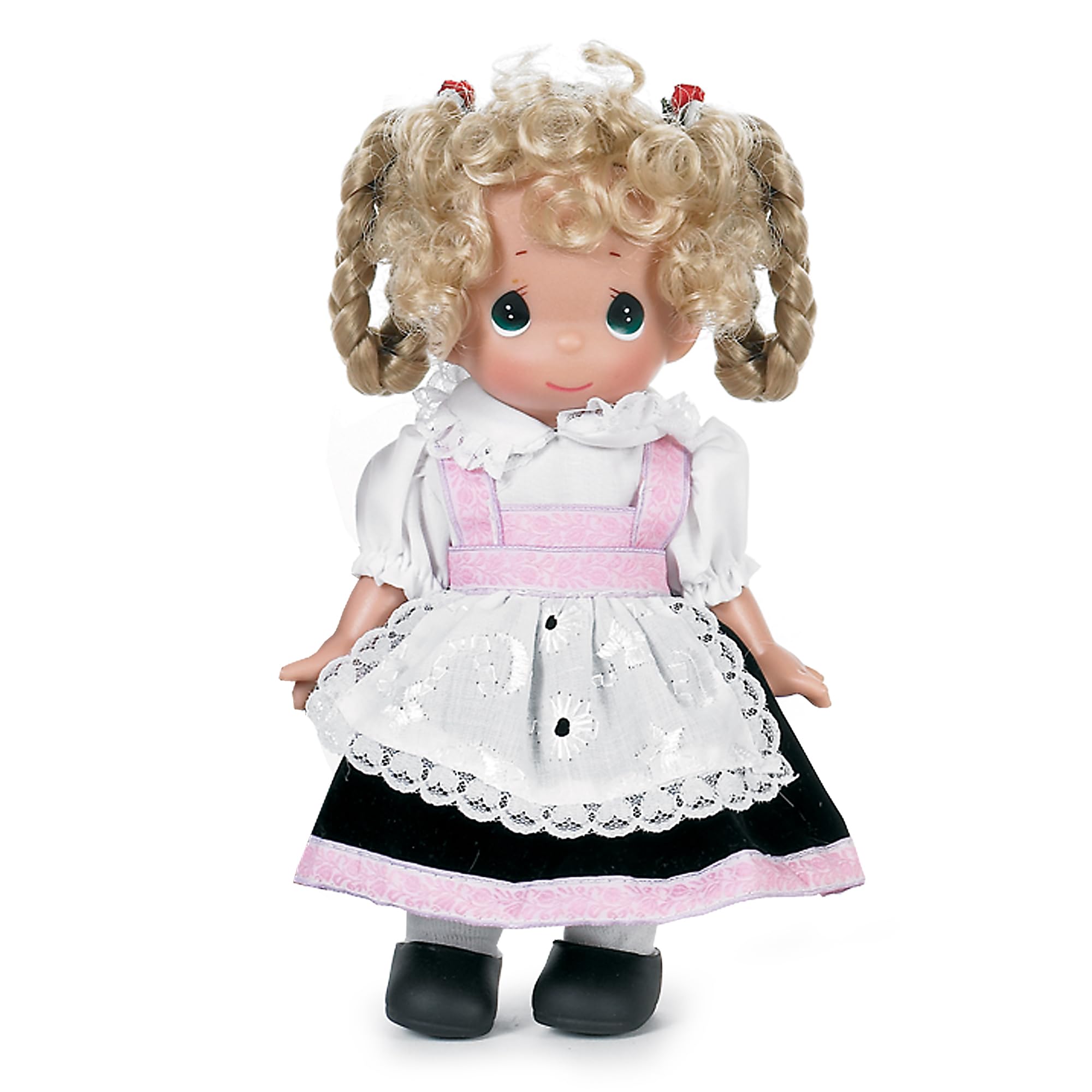 Precious Moments The Doll Maker Linda Rick 9-inch Collectible Doll - Gretchen from Children of The World Series | Perfect for Display, Gifts & Doll Collectors