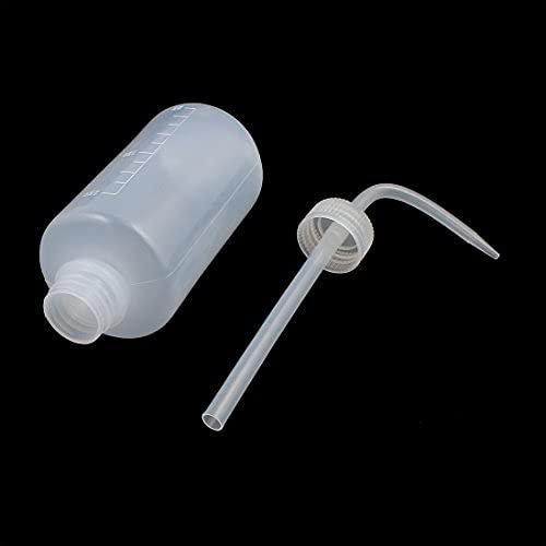 Ubersweet® 2-Pack 250ml Squeeze Wash Bottles - Durable Plastic for Tattoo Ink, Labeling, Cleaning & Lab Use | Portable & Leak-Proof Design for Artists, Scientists & DIY Projects
