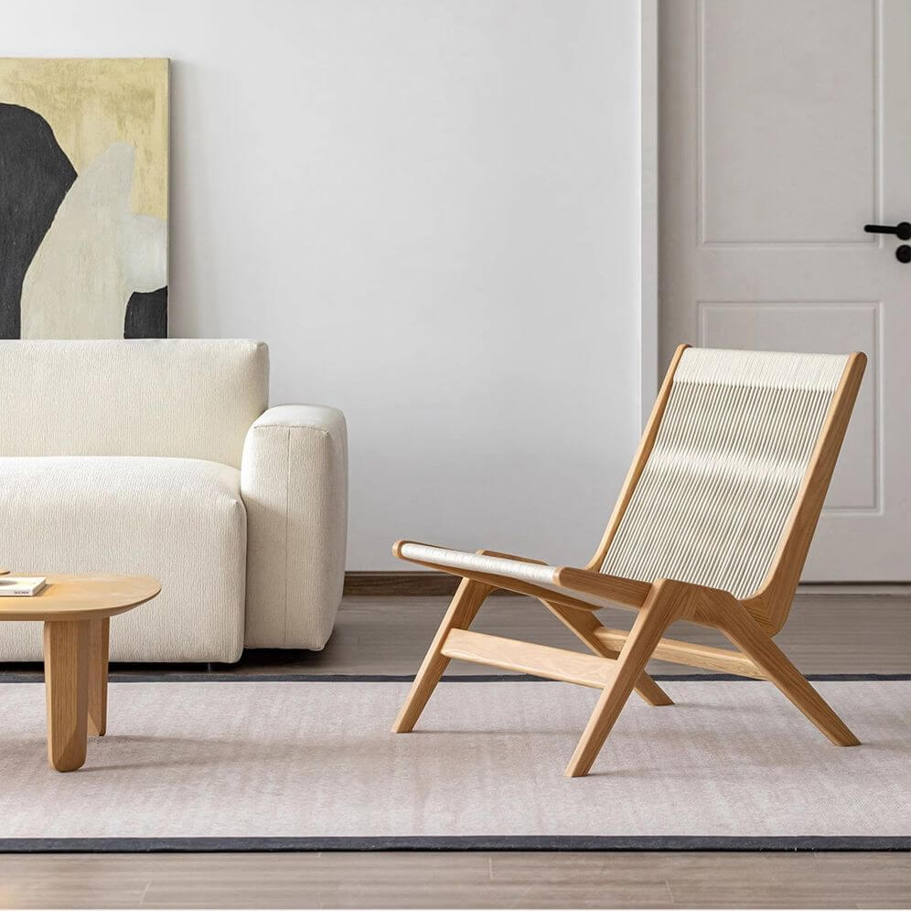 Tropical Ash Side Chair with Fino Base - Modern Dining Room & Kitchen Accent Chair for Home & Office - Perfect for Dining Sets, Breakfast Nooks & Small Spaces