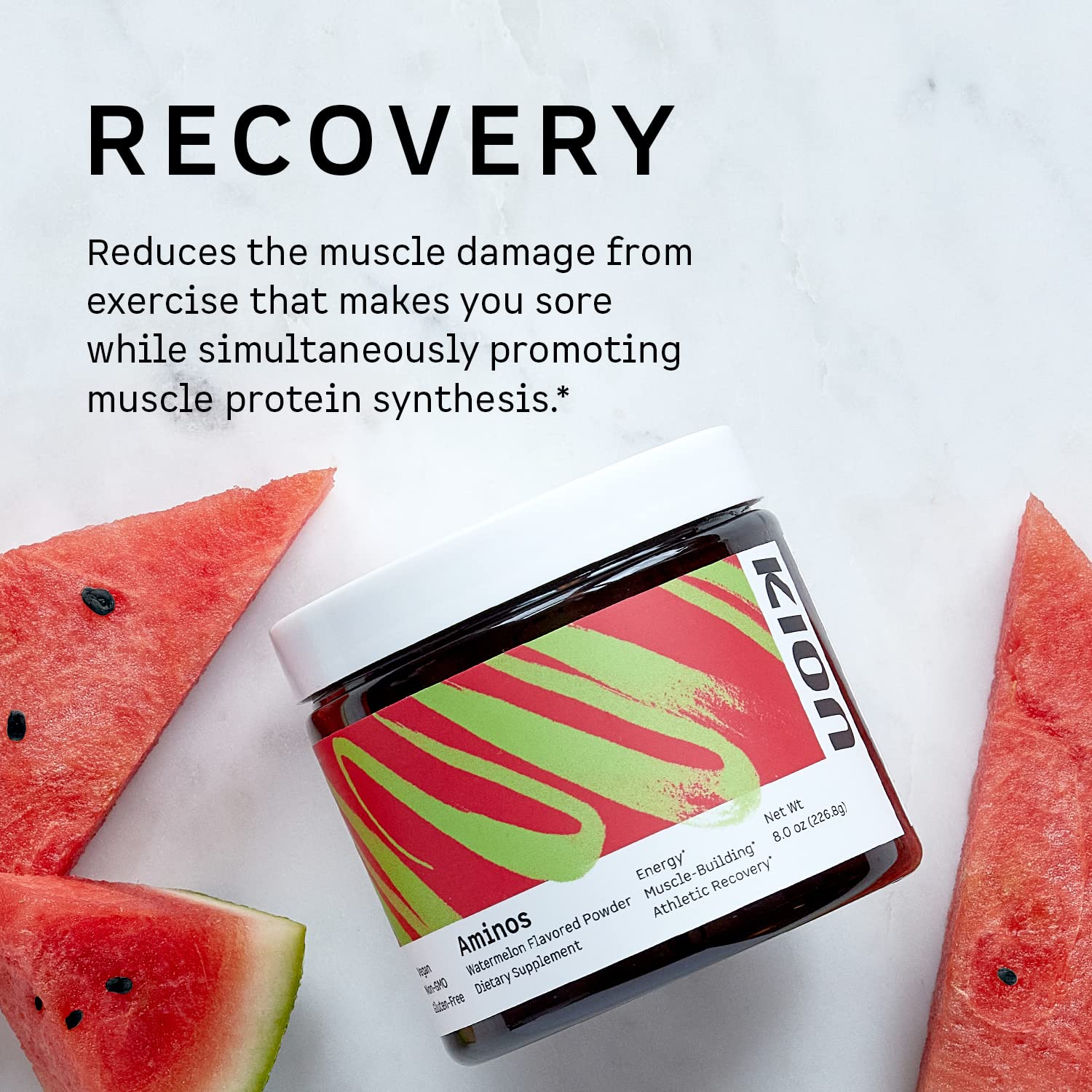 Kion Aminos - Essential Amino Acids Powder for Muscle Recovery & Growth, BCAA EAA Supplement with No Caffeine - Mixed Berry Flavor (30 Servings) | Post-Workout Recovery & Daily Energy Boost for Athletes & Fitness Enthusiasts