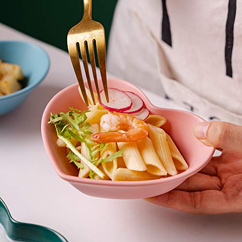 Heart-Shaped Porcelain Ramekin Bowls Set of 4 - Matte Finish Baking Dishes for Soufflé, Crème Brûlée & Desserts - Perfect for Romantic Dinners, Tea Parties & Home Baking
