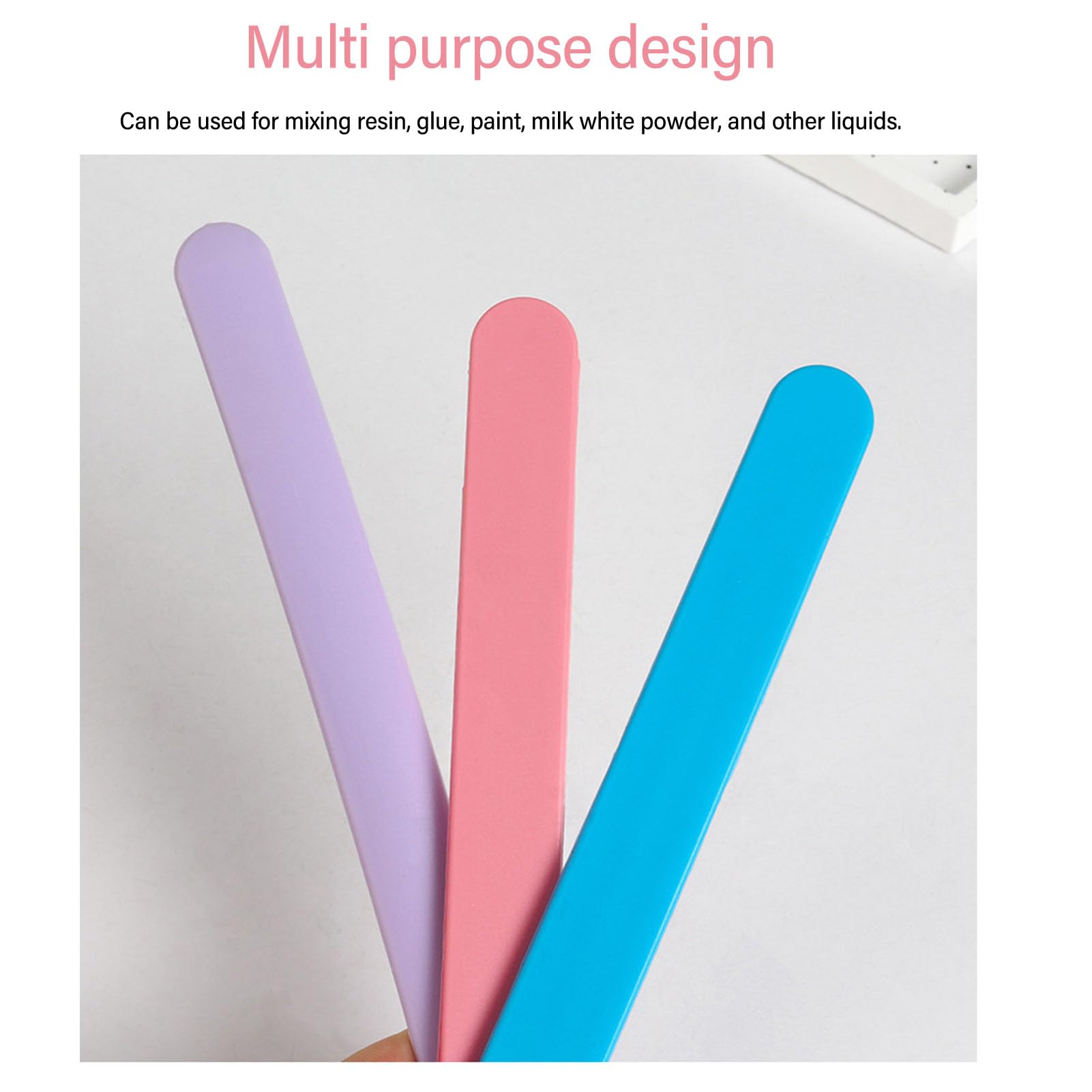 Reusable Silicone Wax Applicator Sticks for Hair Removal - Soft Blue Waxing Sticks for Mixing Resin, Paint & DIY Crafts - Perfect for Salon, Home Waxing & Art Projects