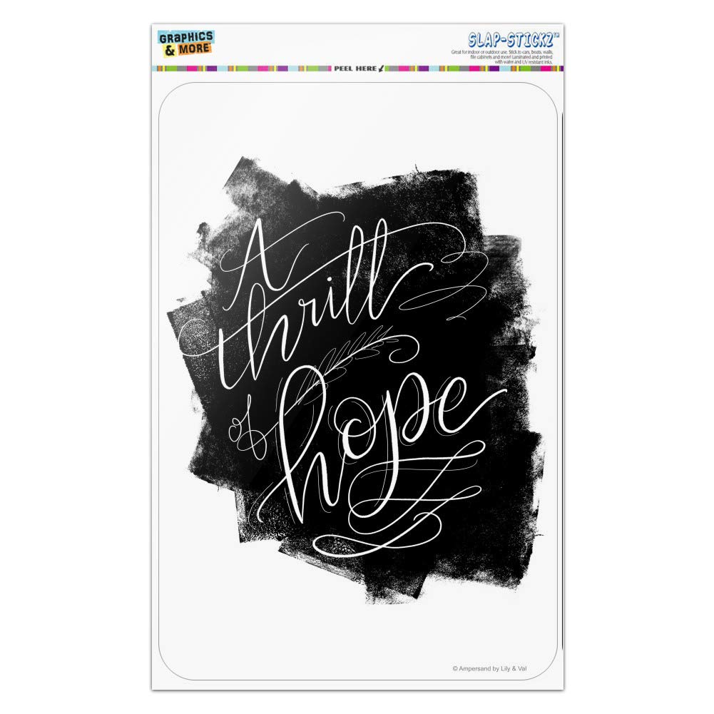GRAPHICS & MORE A Thrill of Hope Christmas Sign - Inspirational Holiday Decor for Home, Office & Business - Perfect for Holiday Parties, Gifts & Festive Decorations