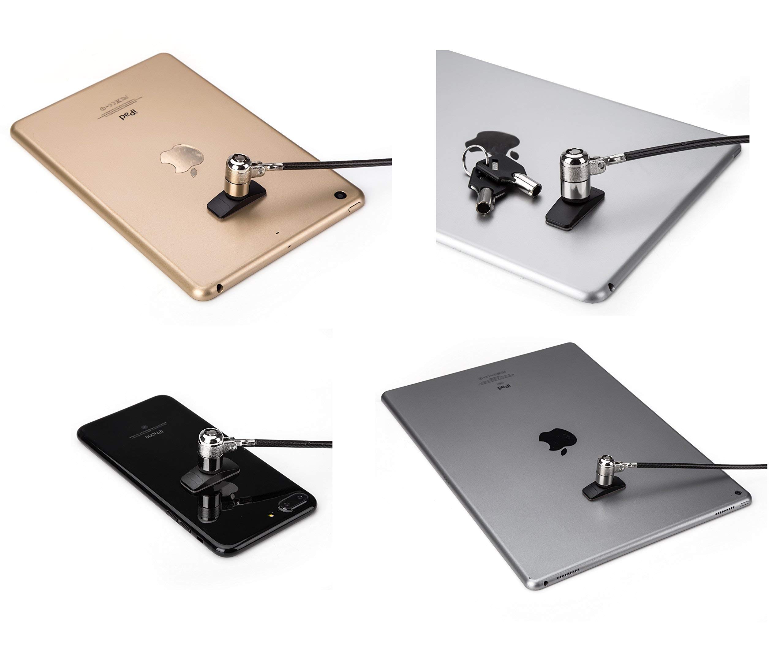 AboveTEK Business Kiosk Aluminum Tablet Stand - 360° Swivel Holder for 4-14