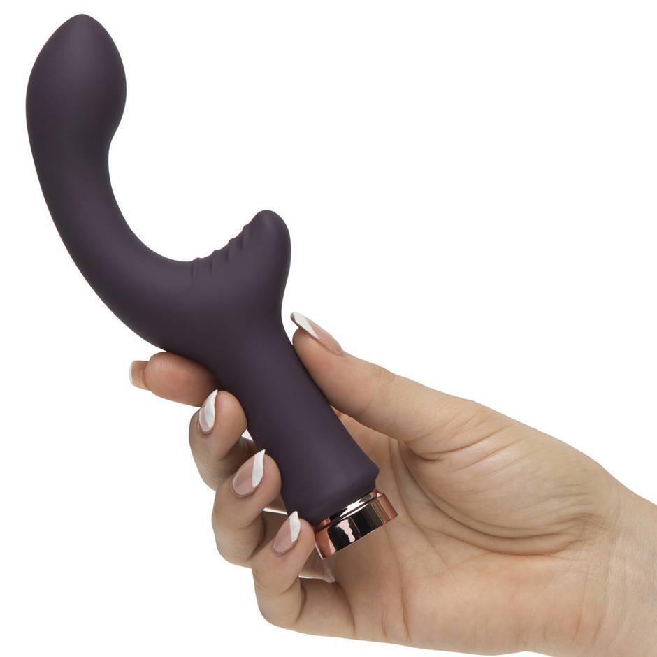 Fifty Shades Dual Stimulation Clitoral and G-Spot Vibrator for Women - Powerful Rechargeable Adult Toy for Couples & Solo Play
