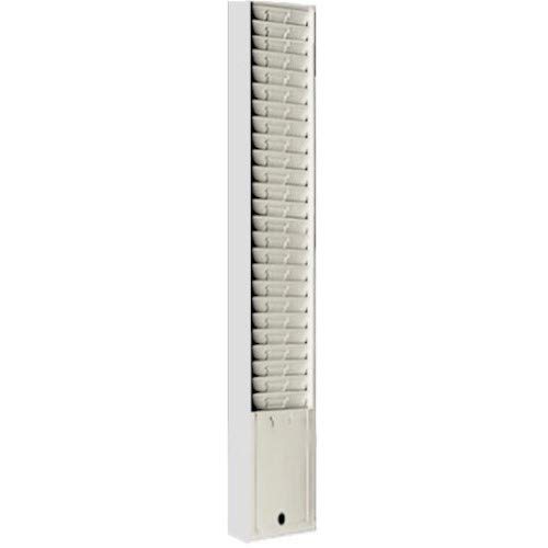 Endure Model 175 Metal Wall Mounted Time Card Holder Rack - 25 Pocket Organizer for 8.5