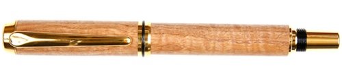 Lanier Pens Baron Rollerball Pen - Premium TN Gold Finish - Luxury Pyinma Wood - Elegant Writing Instrument for Business Professionals & Gift Giving