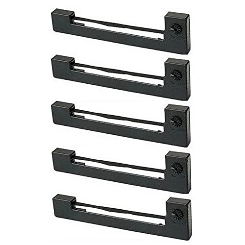 ERC-22/40P Compatible Printer Ribbons - 5 Pack Replacement for Purple P.O.S. Printer Cartridges - Perfect for Retail, Restaurant & Office Use