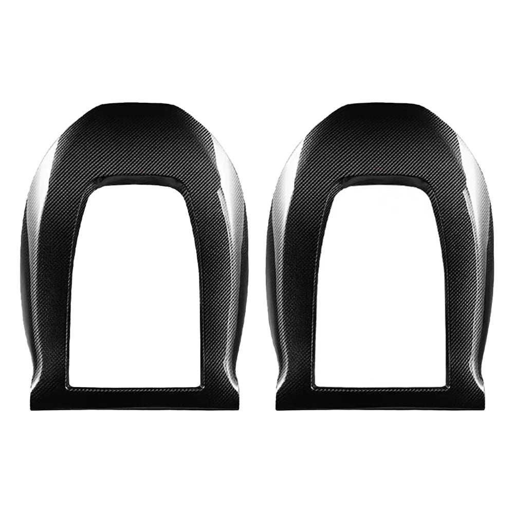 Premium Authentic Carbon Fiber Seat Back Covers for Tesla Model 3 & Model Y – Sporty & Sleek Style – Perfect for Car Enthusiasts & Interior Upgrades