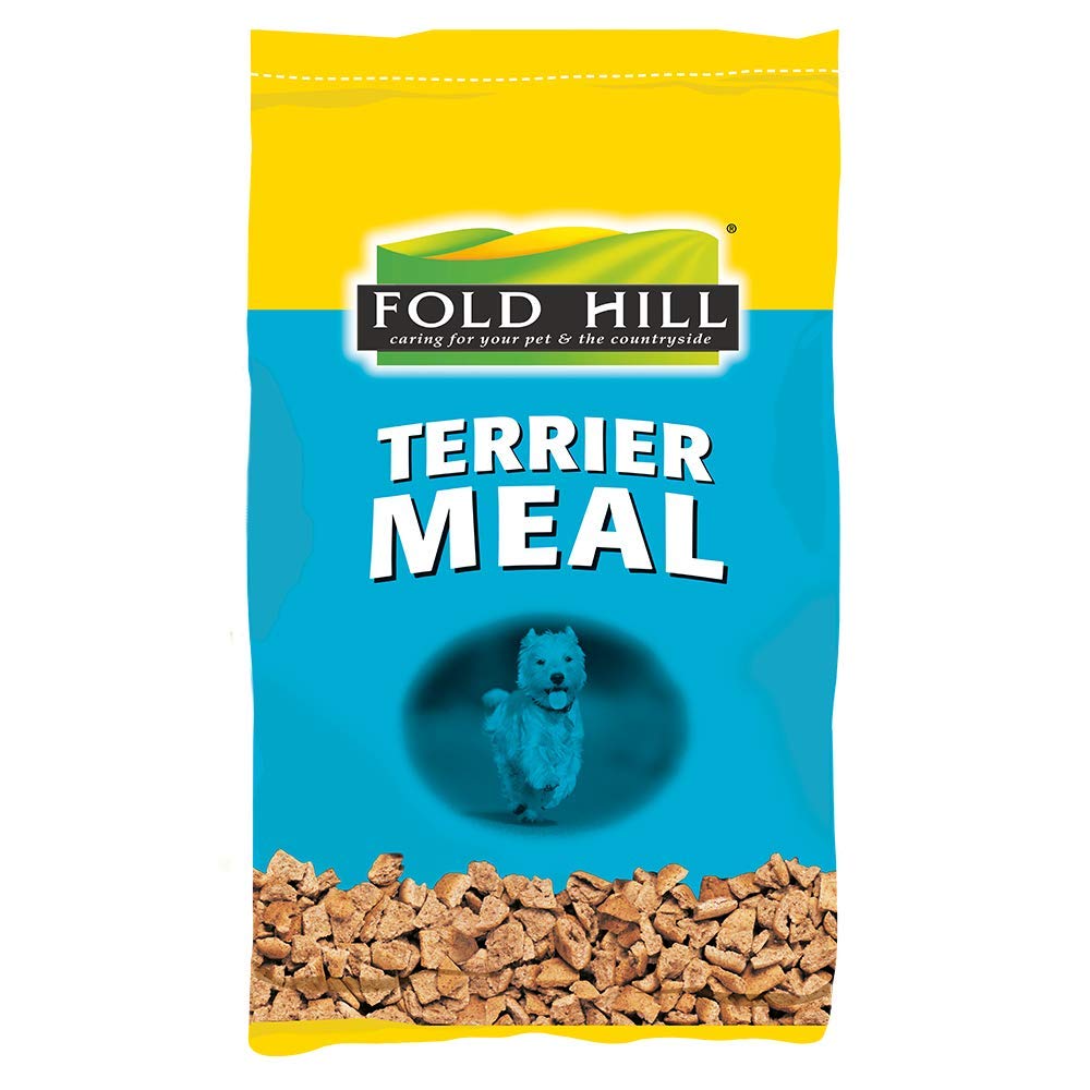 Fold Hill Plain Terrier Dog Food Mixer - Oven Baked Adult Dog Food with Added Vitamins, Natural Ingredients, 15kg - Perfect for Small & Medium Breed Dogs at Home or Travel