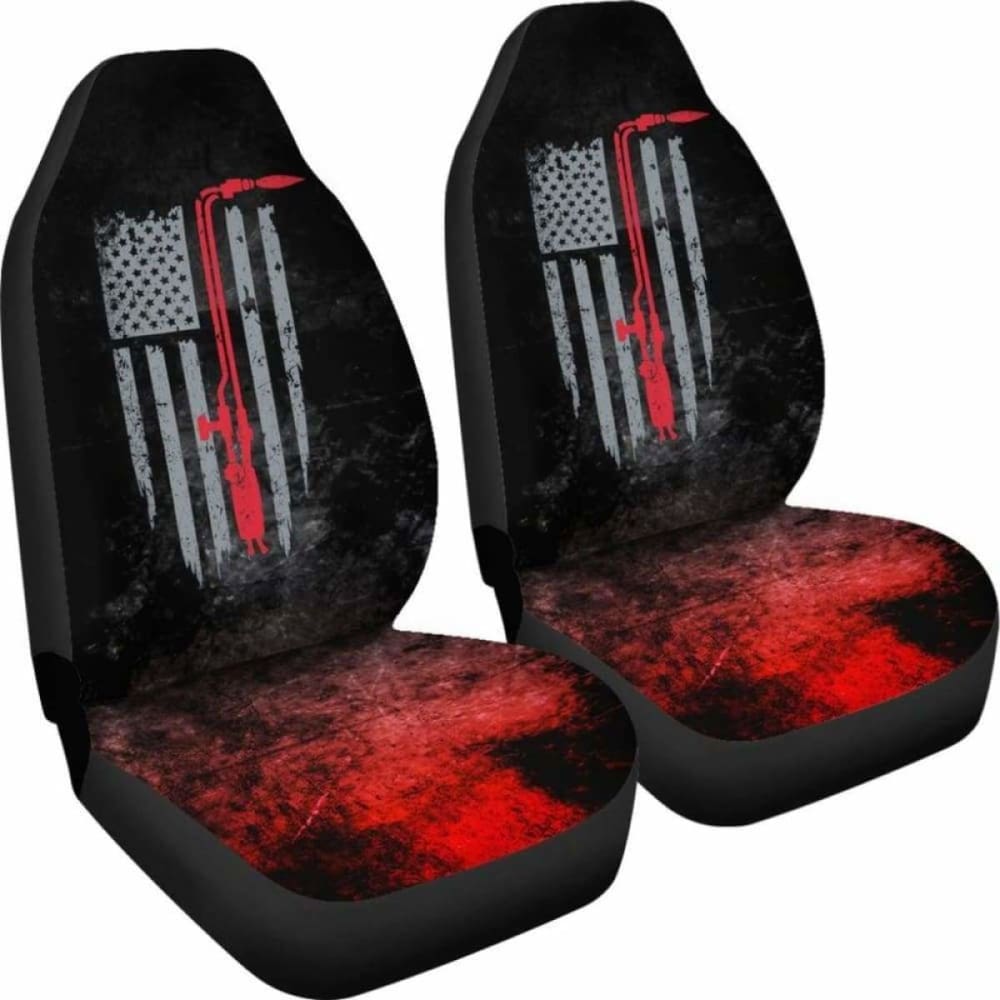Premium American Welder Car Seat Covers - Universal Fit for Trucks & SUVs - Durable & Comfortable - Perfect for Work Commutes, Road Trips & Outdoor Adventures