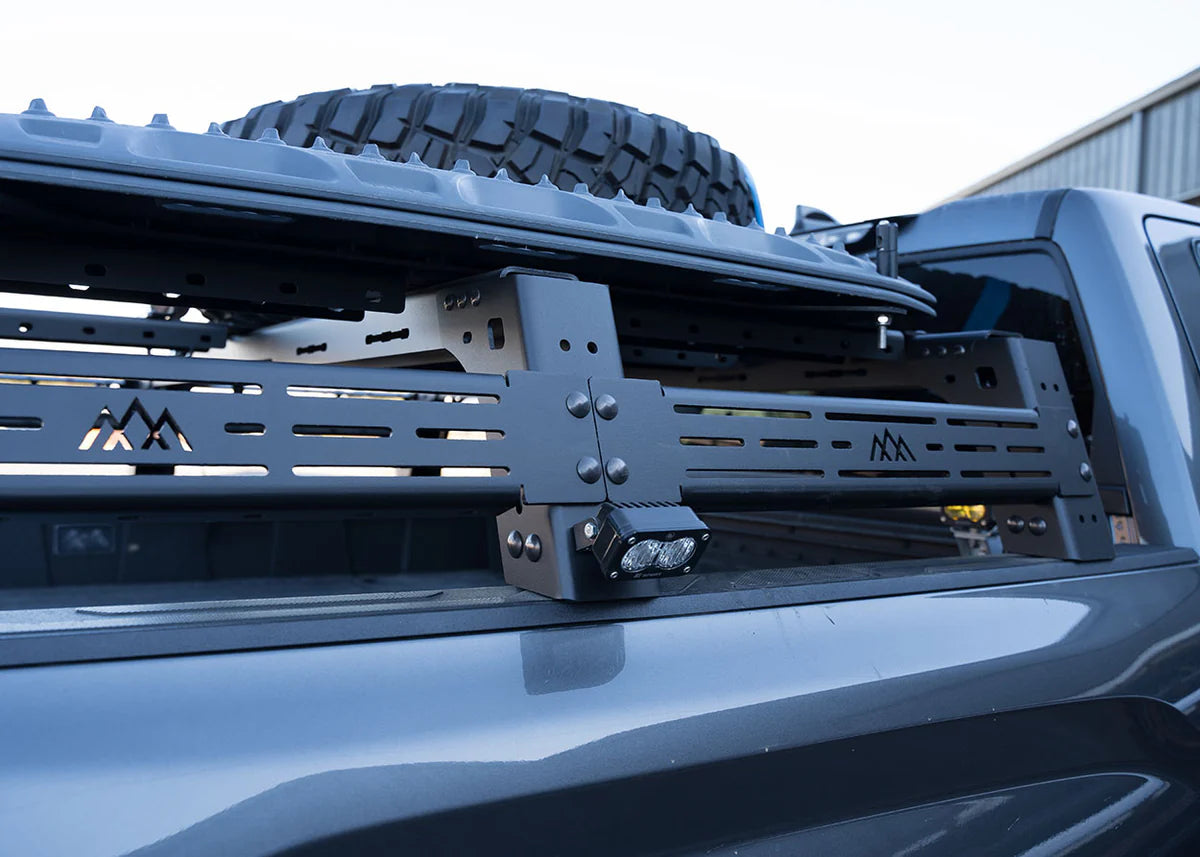 2022+ Toyota Tundra Mid Height Bed Rack - Heavy Duty Aluminum Truck Bed Rack for Off-Road & Camping Gear | Perfect for Overlanding, Hunting & Outdoor Adventures