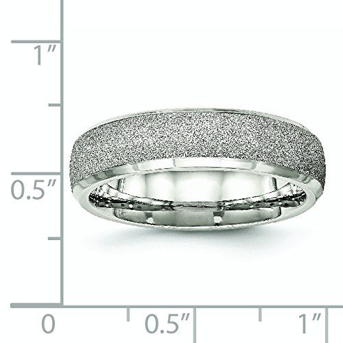Men's Stainless Steel Polished Laser Cut Wedding Band Ring - Durable & Hypoallergenic for Everyday Wear - Perfect for Weddings, Anniversaries, and Special Occasions