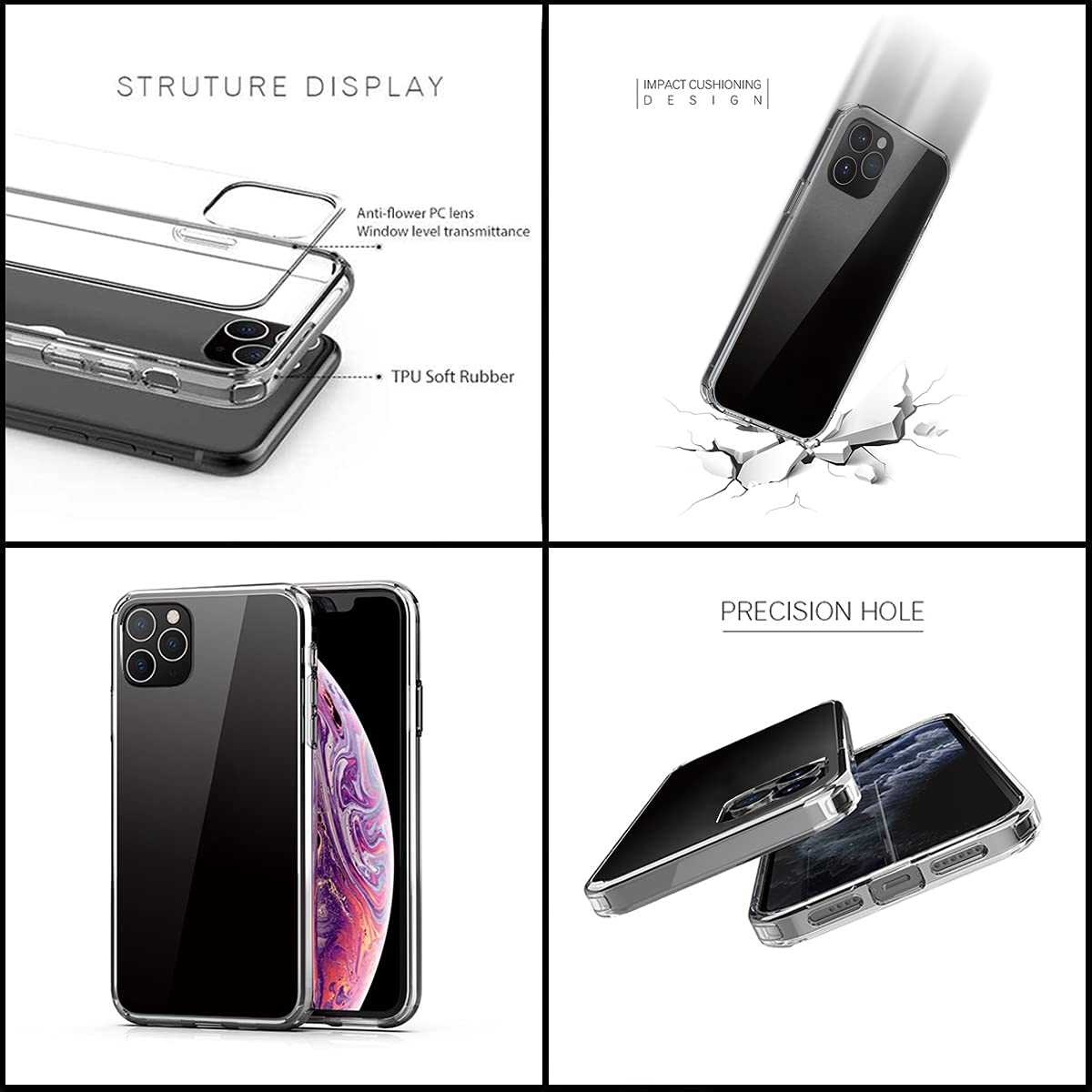 Shockproof Phone Case for iPhone 15/14/13/12/11/X - Durable Protection for Daily Use