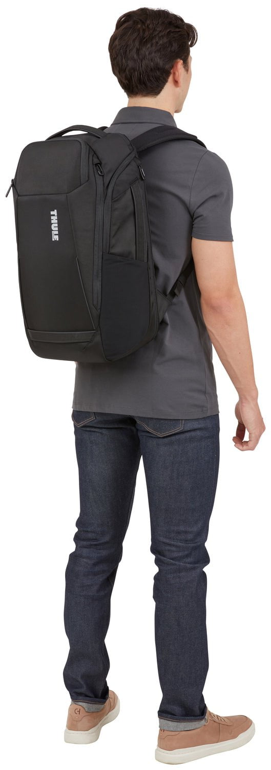 Thule Accent Backpack 28L - Lightweight Water-Resistant Hiking Backpack for Men & Women, Black - Perfect for Travel, Commuting & Outdoor Adventures