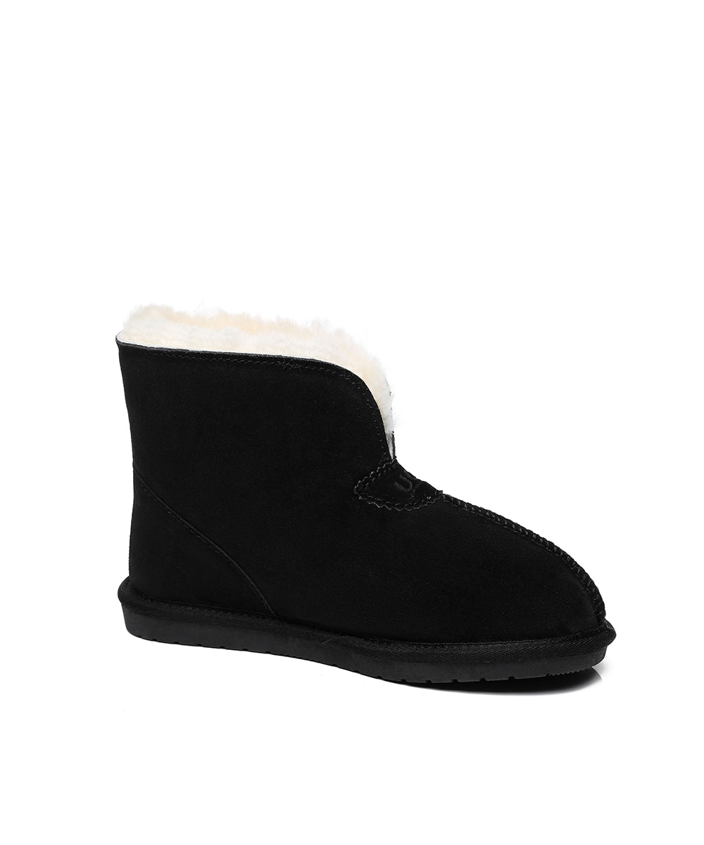 Men's Hushly UGG Slippers - Cozy Sheepskin Indoor/Outdoor House Shoes for Winter Comfort - Perfect for Home, Office & Travel